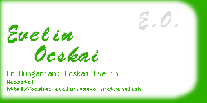 evelin ocskai business card